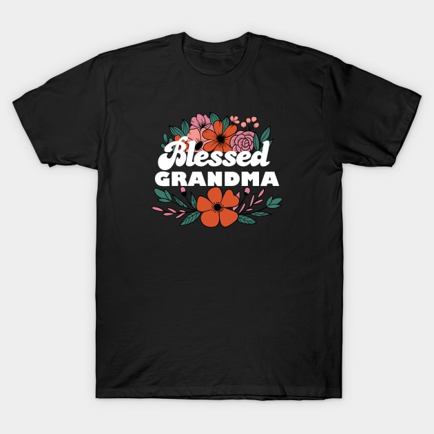 Blessed Grandma T-Shirt by Oiyo